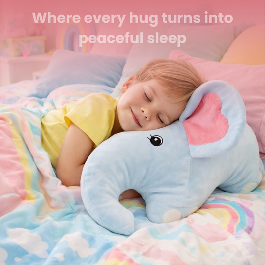 HANKLEY 21.6 Inch Elephant Plush Toy Soft Stuffed Animal for Kids & Gifting