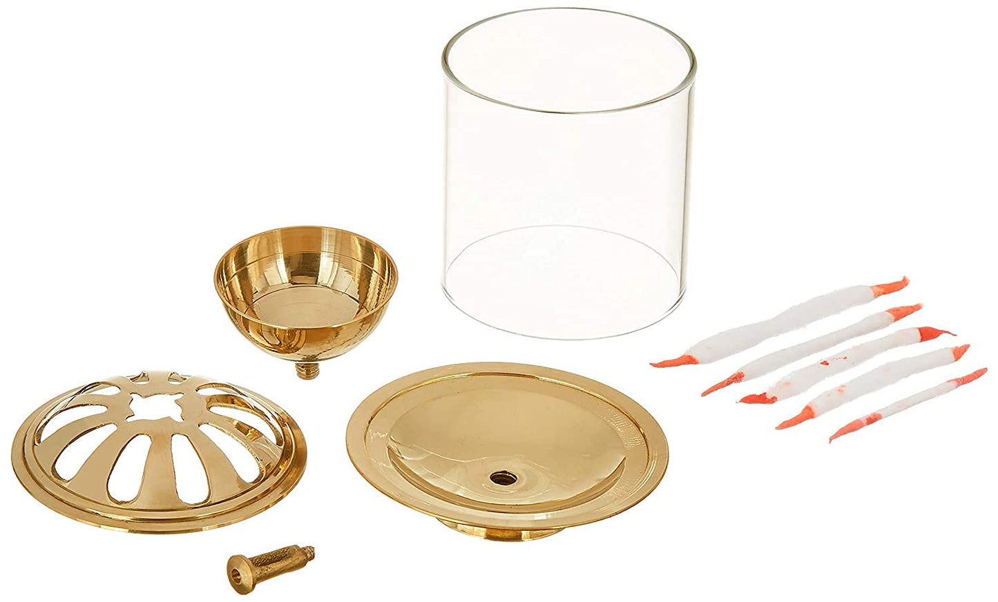 Klassic Swastik Akhand Diya with Borosilicate Glass Shade