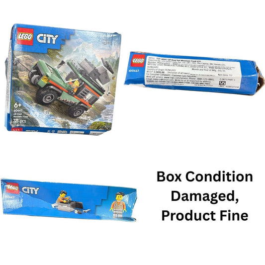 LEGO CITY OFF-ROAD 4X4 MOUNTAIN TRUCK ADVENTURE TOY 60447 1.00 PACK (Box Condition Damaged, Product Fine)