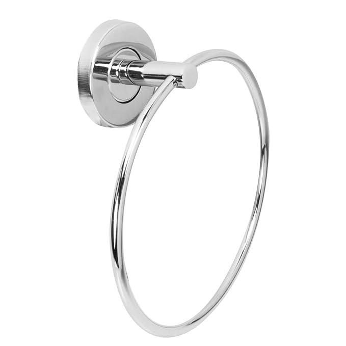 Ocko Stainless Steel Towel Ring | Chrome Finished Napkin Holder Silver