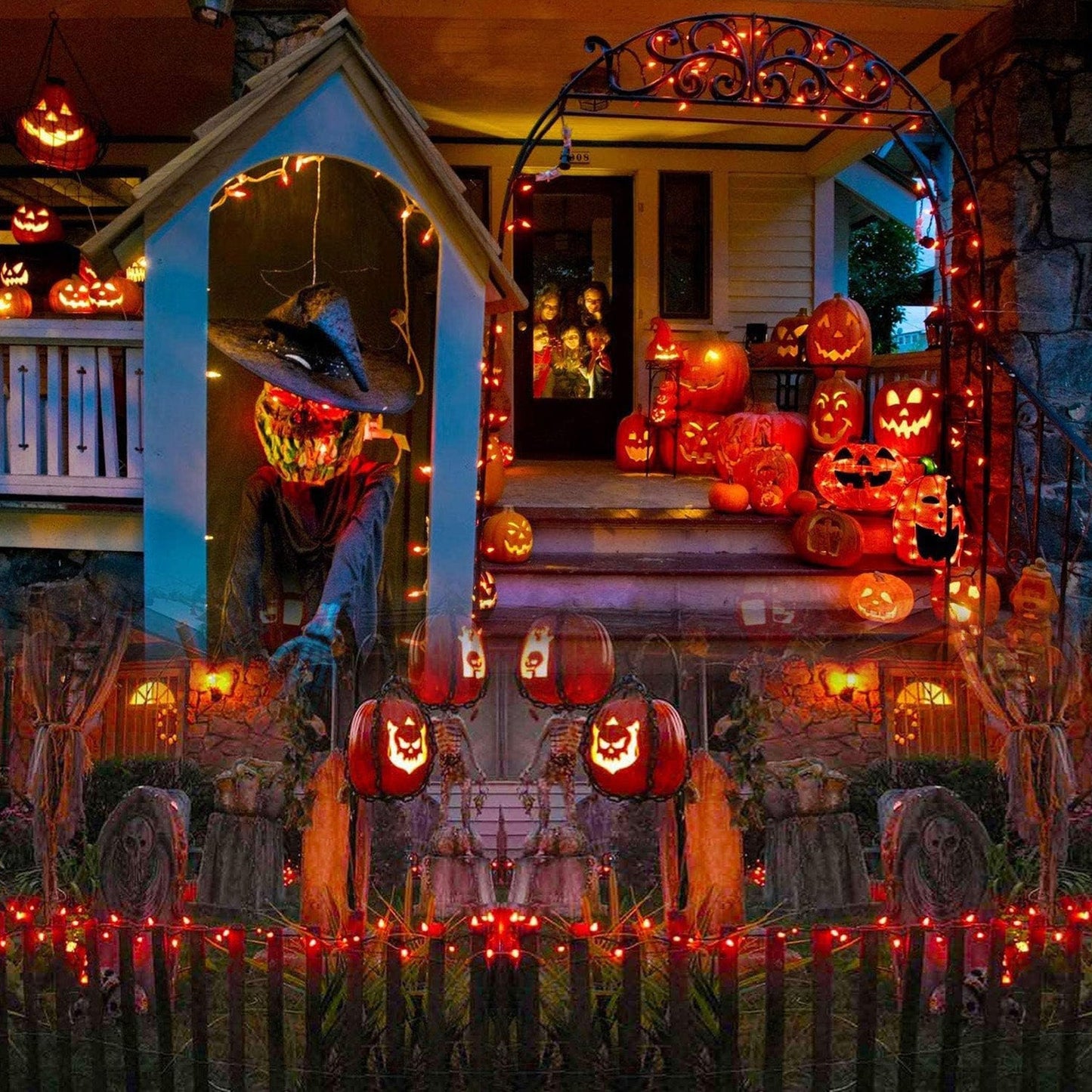 Lexton 40 LED Orange Pixel Fairy String Lights iCraft by Eagle