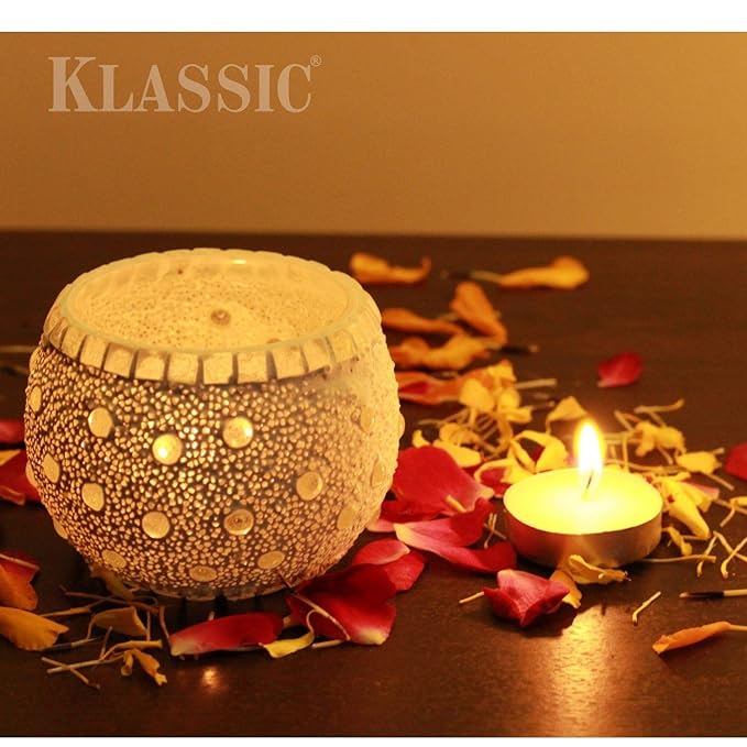 Klassic Wax Tealight Candles with 3 Hours Burning Time, White, (Set of 100), Medium