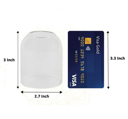 Klassic Curved Borosilicate Glass Diya Shade