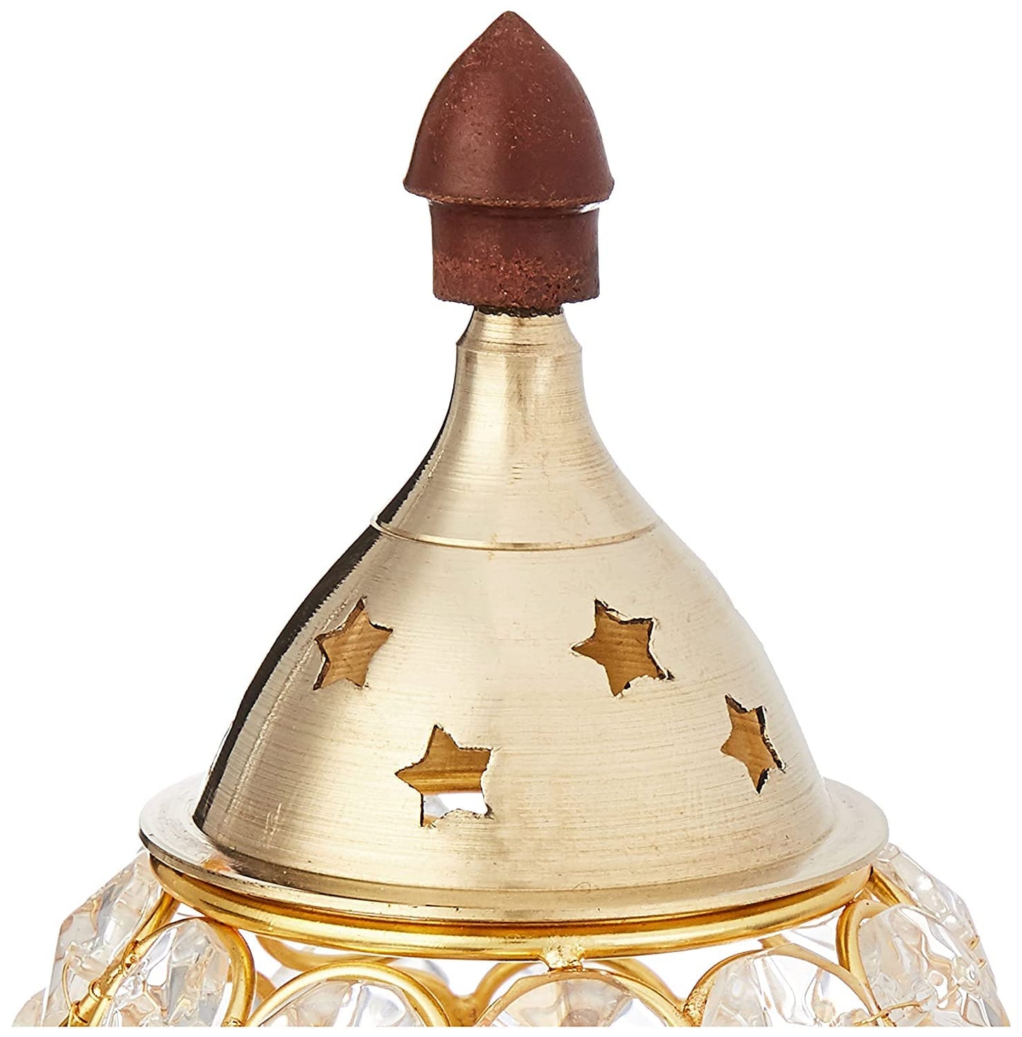 Klassic Brass Crystal Matki Diya – Medium, Golden