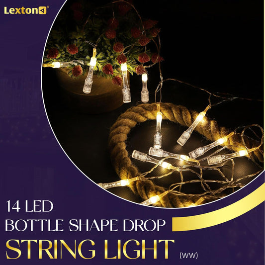 Lexton 14 Bottle Drop LED String Light Warm White iCraft by Eagle