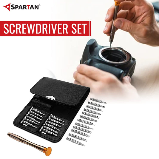 Compact screwdriver kit for electronics and household gadget repairs