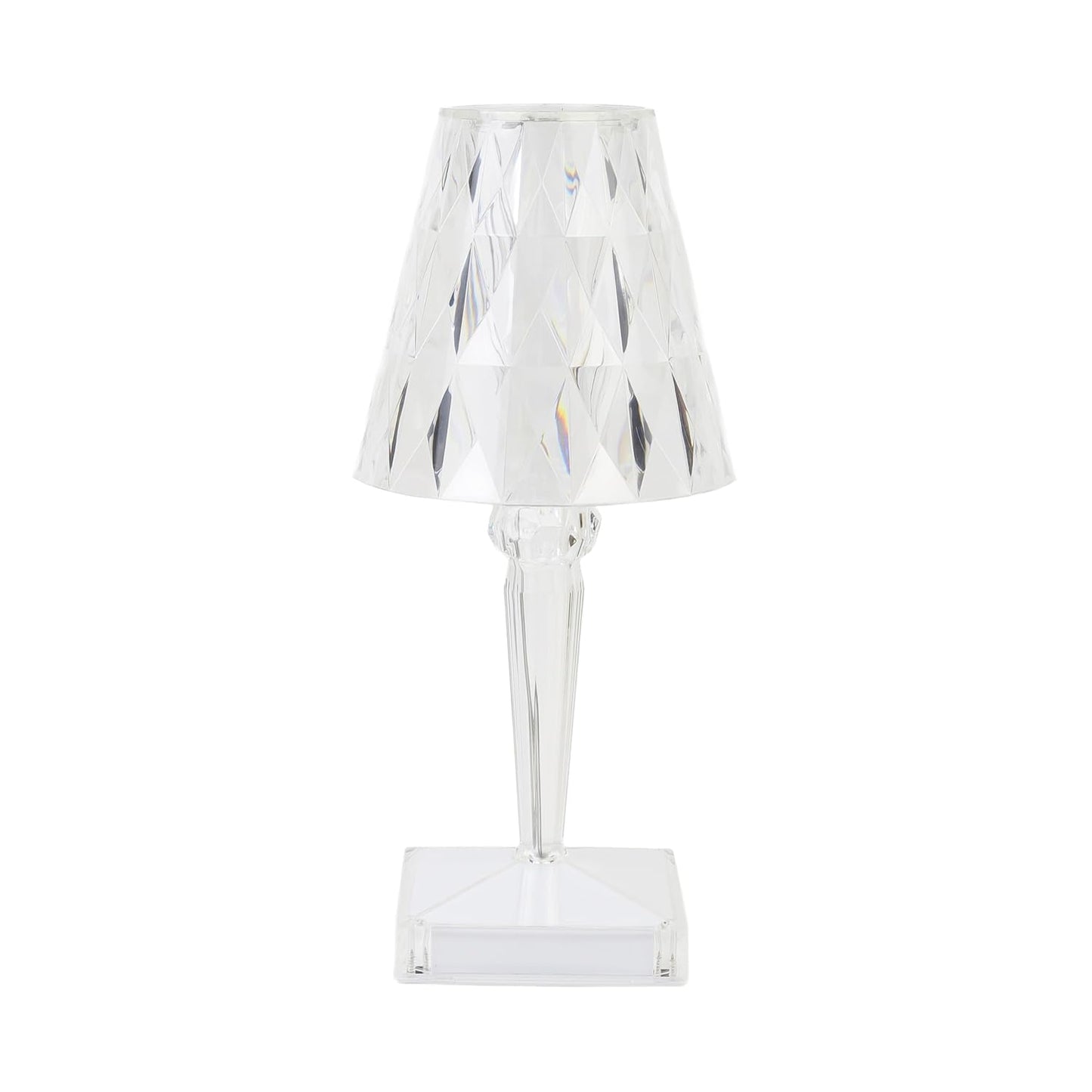 Lexton Diamond Shape Rechargeable Table Lamp (RGB, Touch Control)