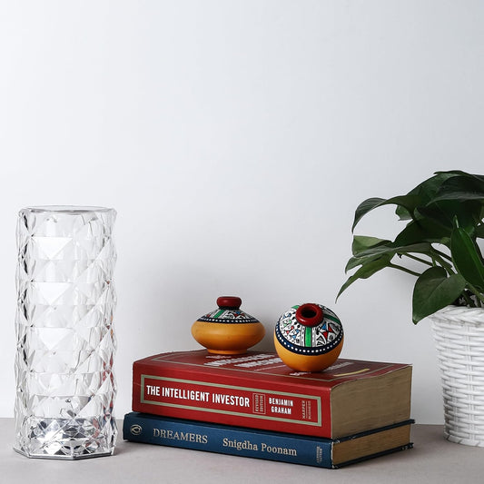 Lexton 16-Color Crystal Rose Table Lamp – USB Touch & Remote iCraft by Eagle