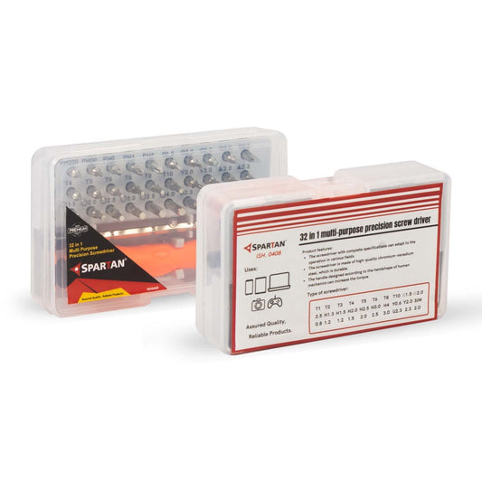 SPARTAN ISH-0408, 32-In-1 Mini Precision Screwdriver Bits Set with Magnetic Flexible Extension Rod, Screwdriver Set For Mobile, Laptop, Camera/Multipurpose Application, 1 Piece (Assorted Color) iCraft by Eagle