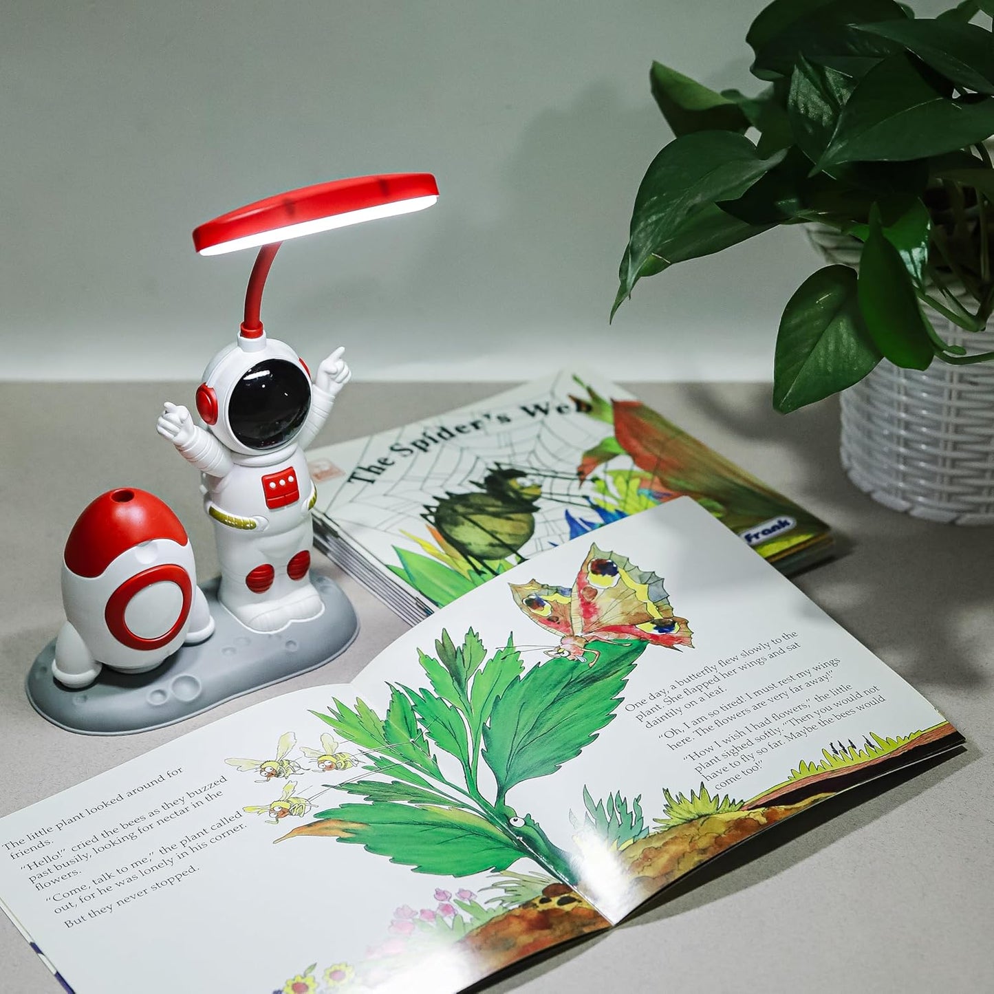 Lexton Kids Astronaut LED Study Lamp | Adjustable USB Desk Light