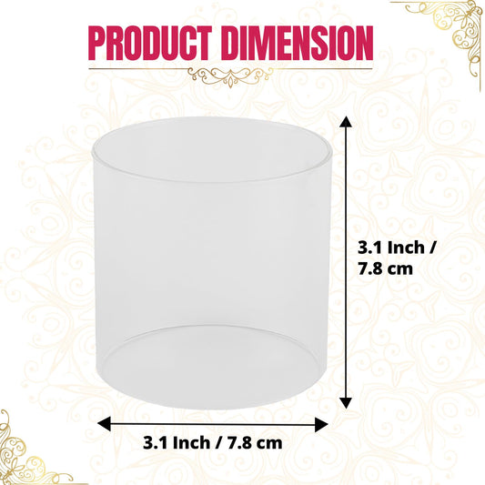 Klassic Medium Borosilicate Glass Cover – Swastik Diya iCraft by Eagle