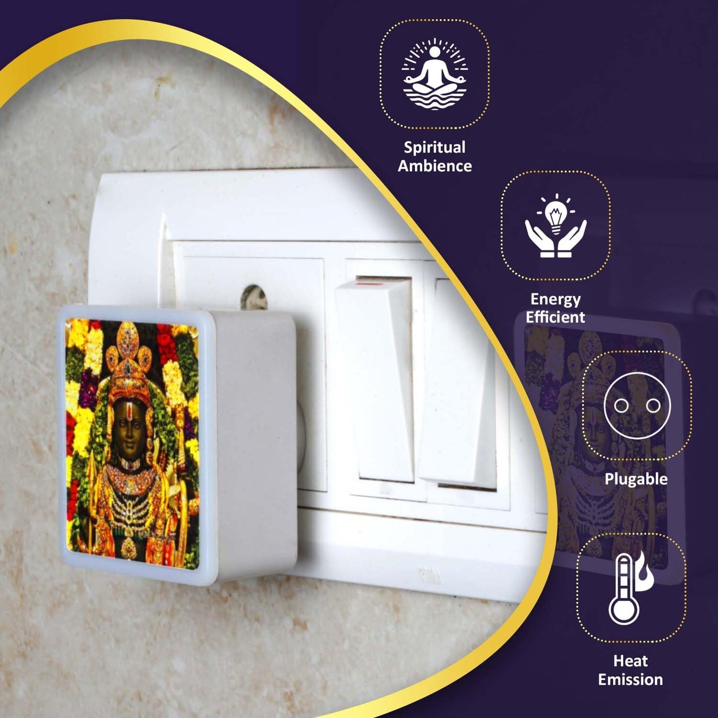 Lexton Ram Lalla LED Night Lamp Warm White iCraft by Eagle