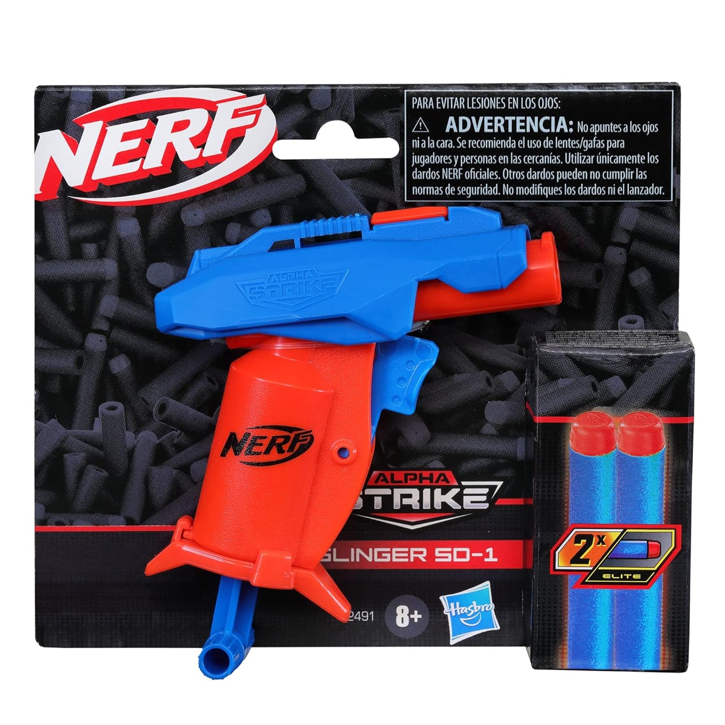 Nerf Alpha Strike Slinger SD-1 Blaster – Single-Fire Foam Dart Toy for Kids