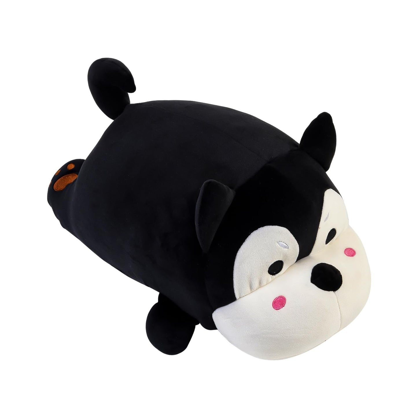 HANKLEY Huggable Puppy Plush Soft Toy (Black & White) iCraft by Eagle