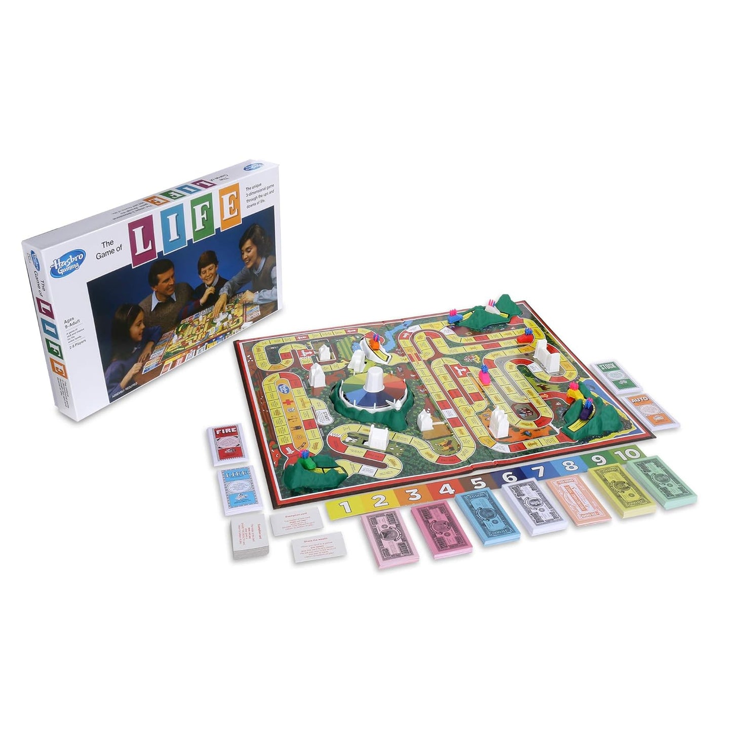 Hasbro Gaming - The Game of Life, perfect for families and kids aged 9+.