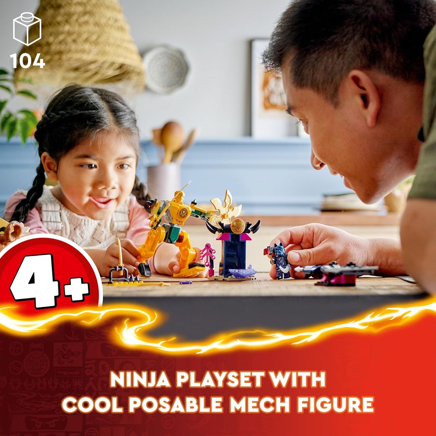 LEGO NINJAGO Battle Mech for exciting ninja adventures (Box Condition Damaged, Product Fine) iCraft by Eagle