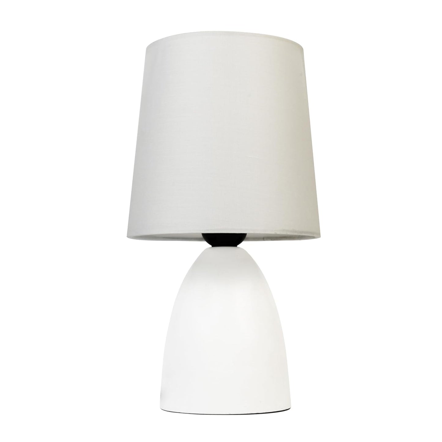 Lexton White Fabric Shade Bedside Table Lamp