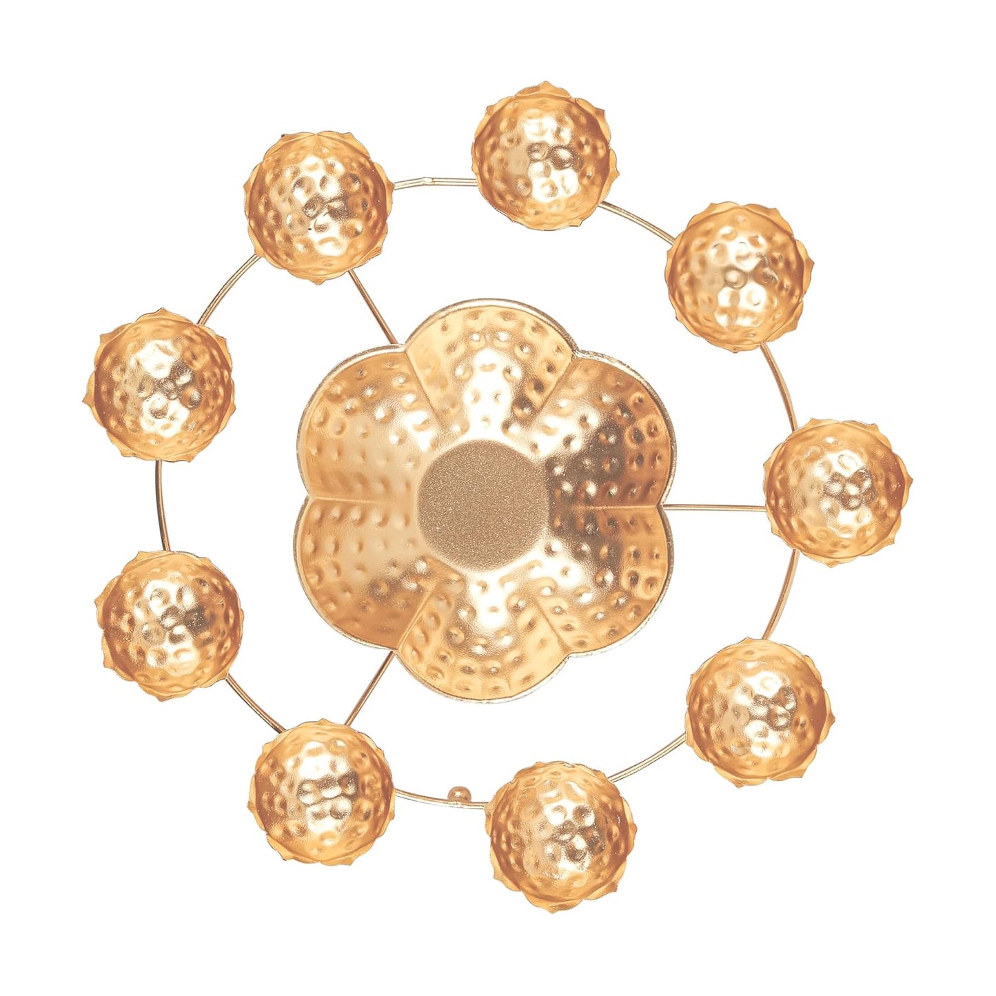 Klassic 9 Lotus Urli Bowl – Antique Metal Home Décor iCraft by Eagle