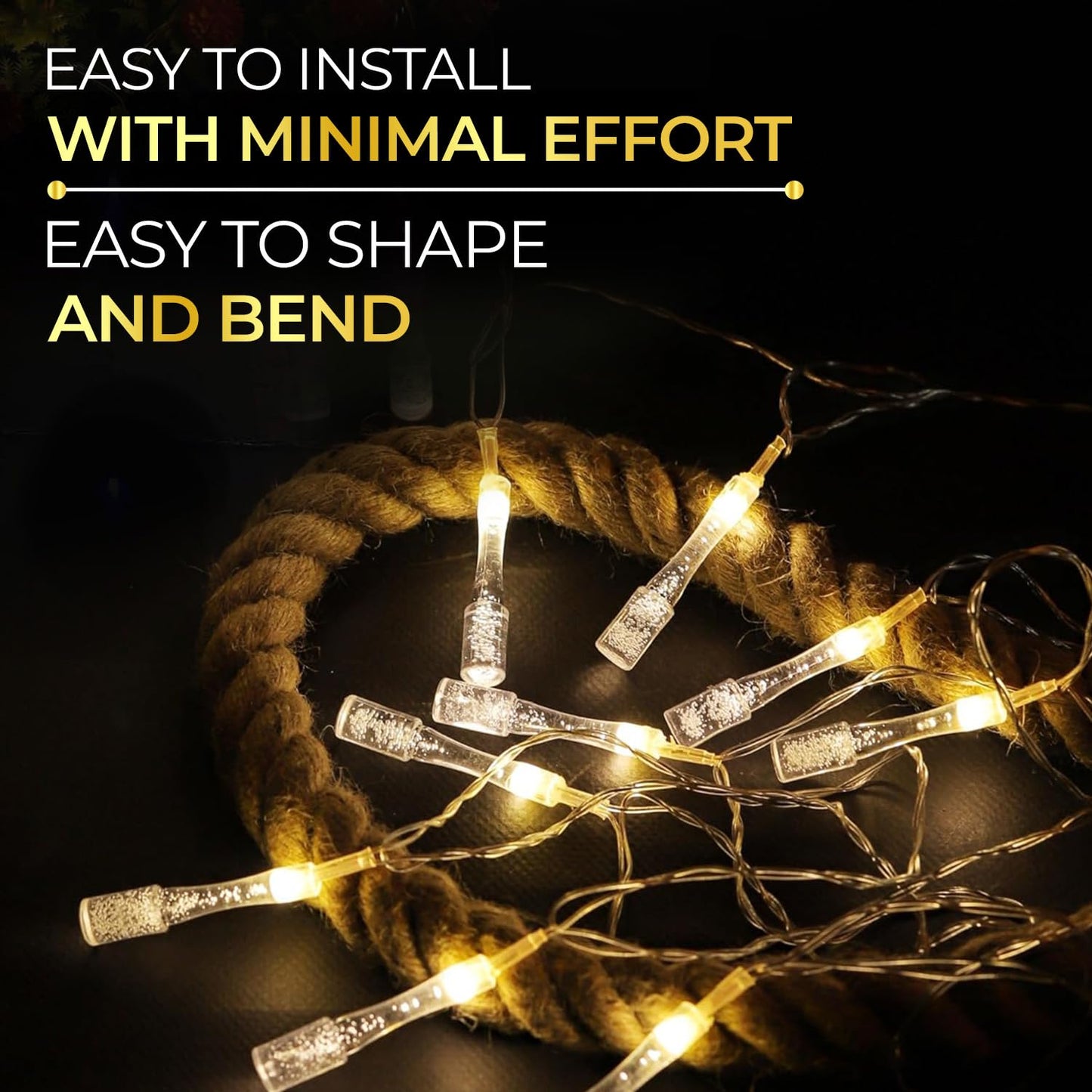 Lexton 14 Bottle Drop LED String Light Warm White iCraft by Eagle