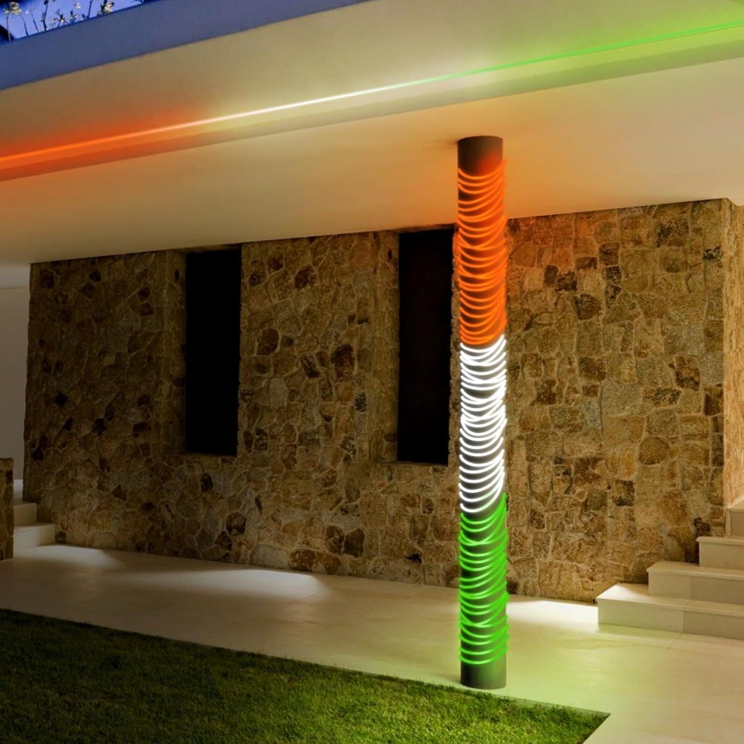 Lexton 15m TriGlow Rope Light – 1800 LEDs Indian Tricolor LED Strip | Republic Day Decoration iCraft by Eagle