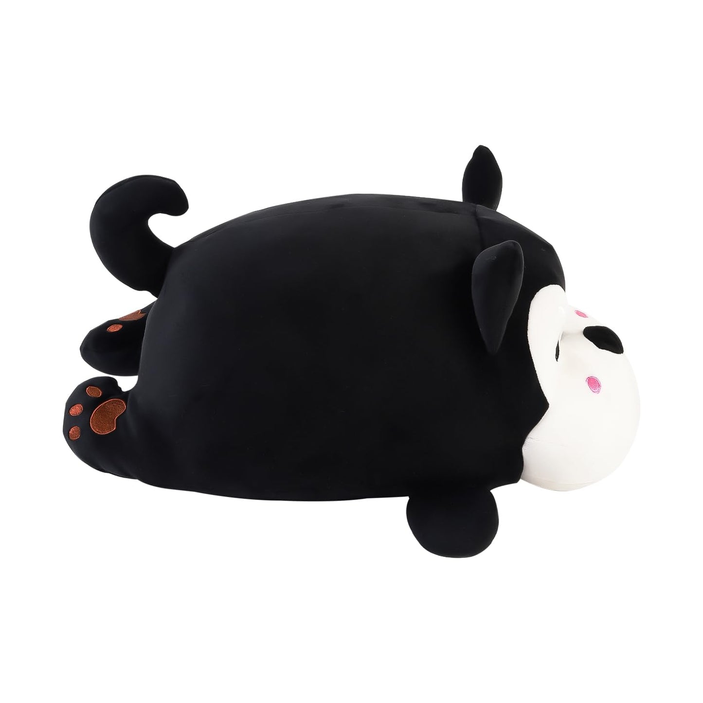 HANKLEY Puppy Plush Fully Stuffed Animal Soft Toy | Best Gift for Kids, Boys, Girls and Adults | Huggable Puppy Soft Toy | Black & White