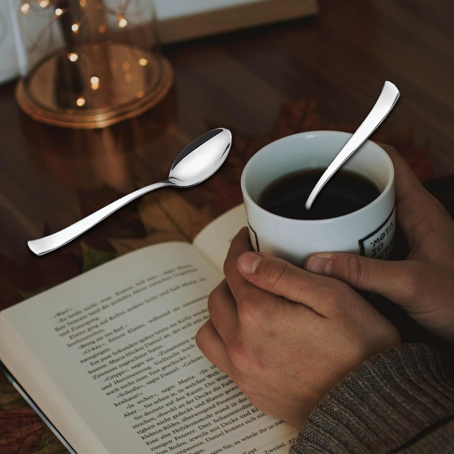 Sorabh DS Stainless Steel Desert Spoon Plain 06 Pcs