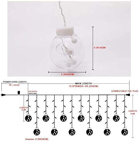Lexton 8.2 Feet Wish Ball Curtain String Light