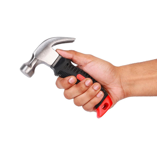 Short Non-Slip Rubber Handle (Red & Black), Stubby Hammer