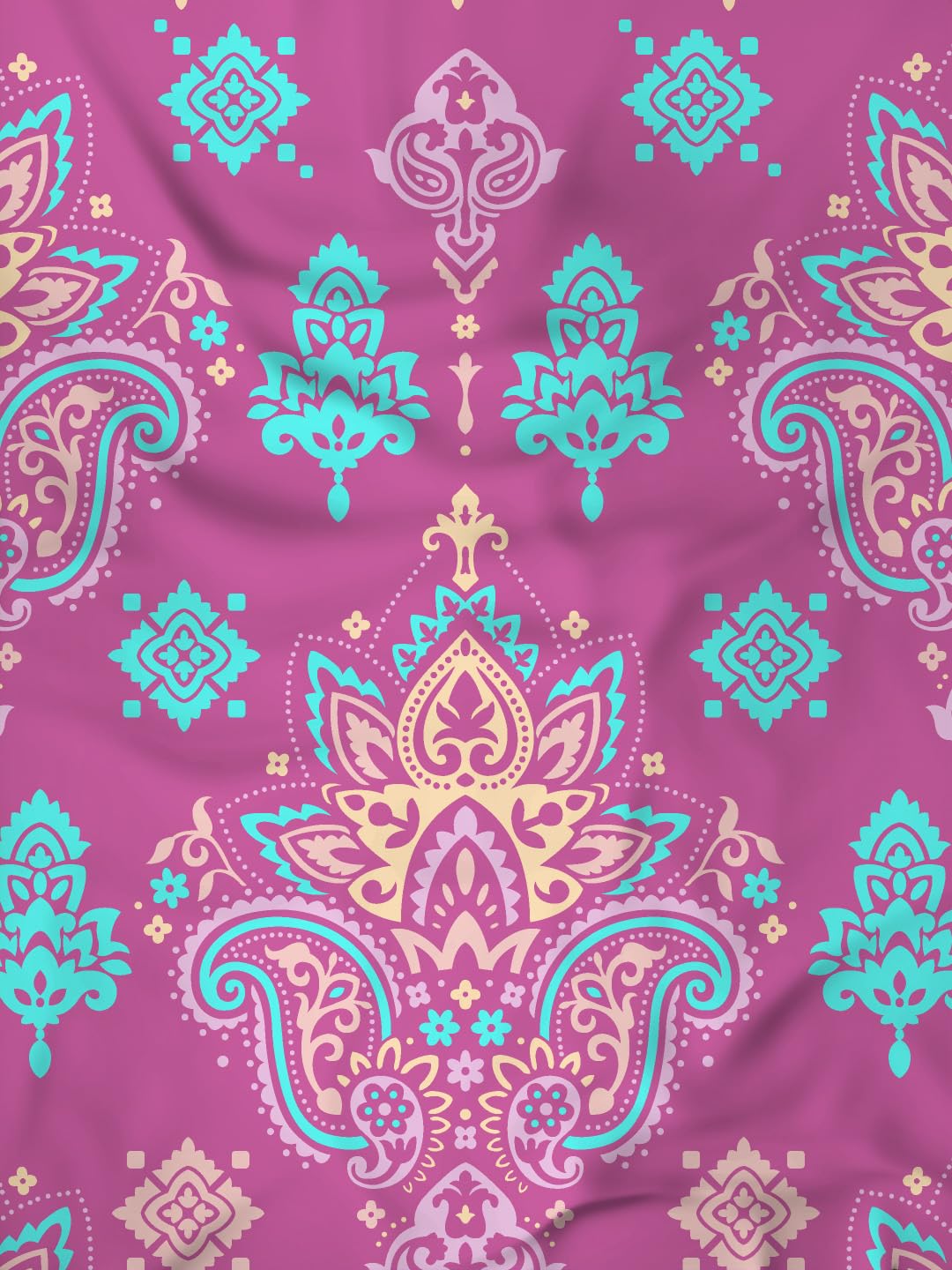 Raymond Home Cotton Rich King Bedsheet Pink | 120 TC with 2 Pillow Covers | Model 012817-BF03