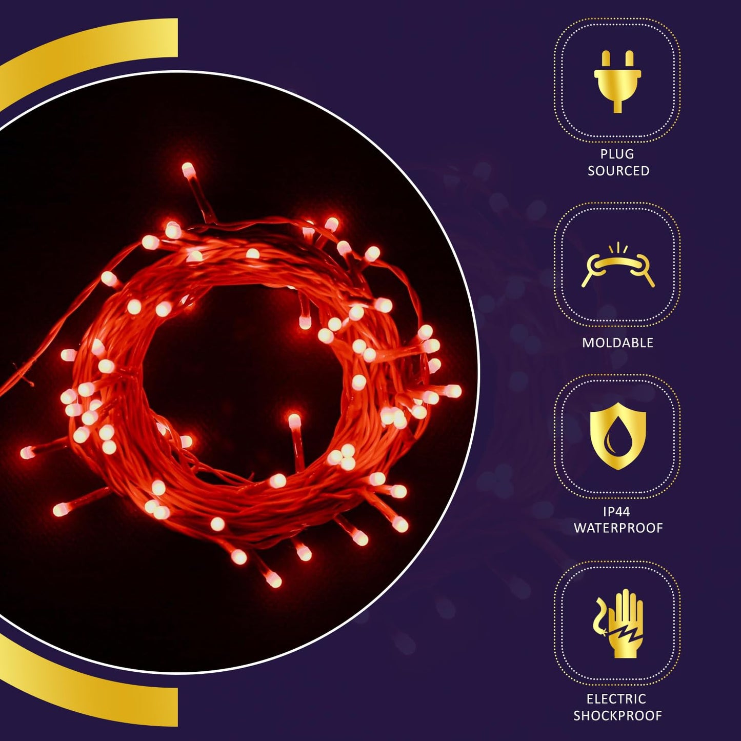 Lexton Lunar 75 LED Decorative Fairy String Lights