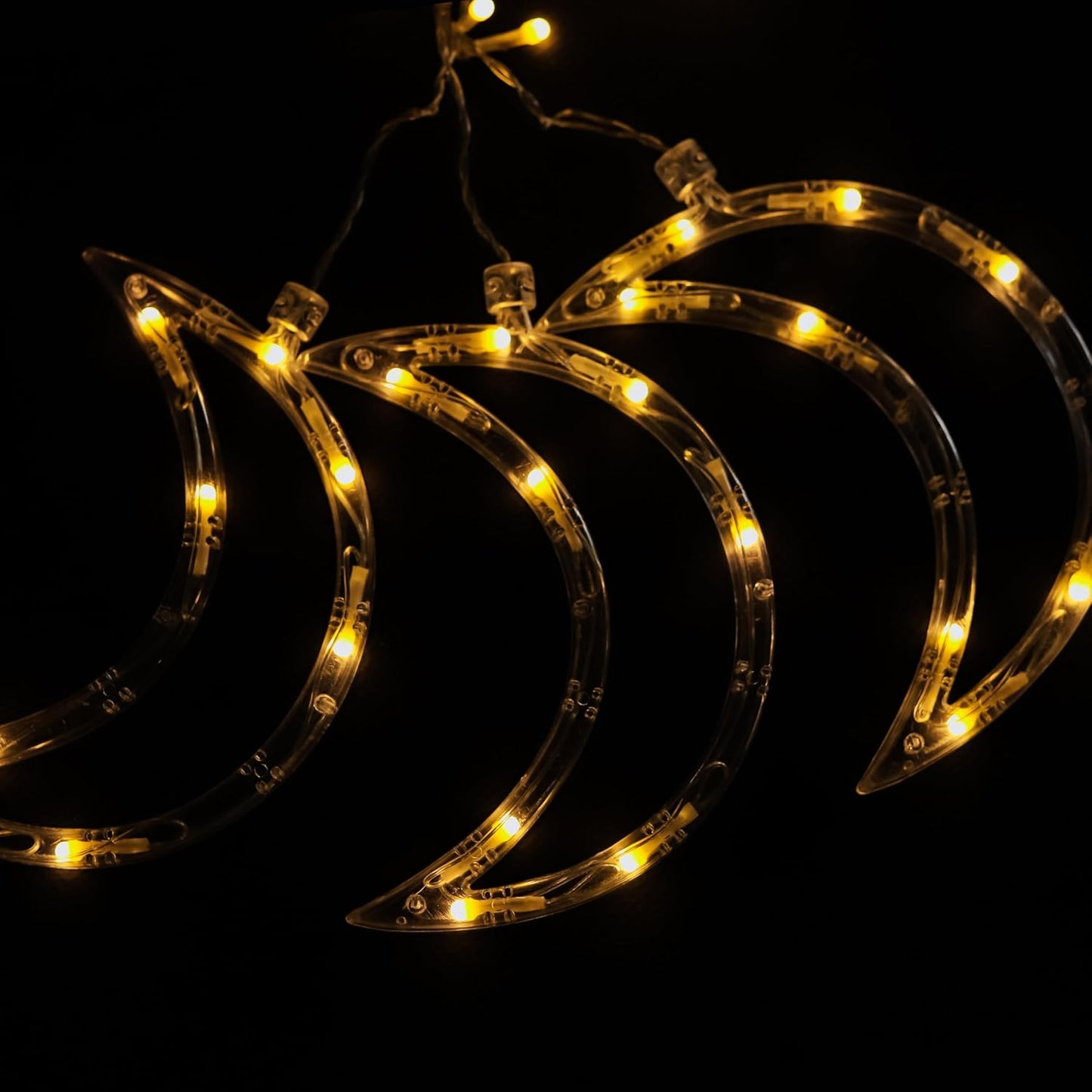 Lexton 2.6M Star Moon Curtain Lights – 100 LED Warm White