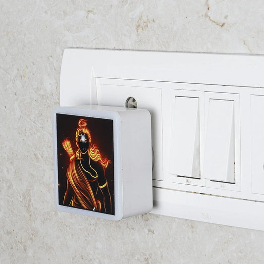 Lexton Jai Shri Ram LED Night Lamp – Warm White, 0.5W, Spiritual Ambiance - iCraft by Eagle