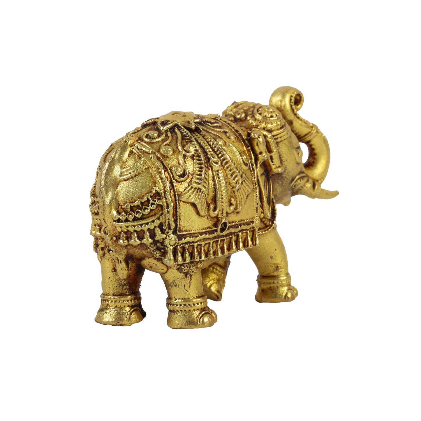 Klassic 1.5 Inch Pure Brass Elephant Statue for Vastu, Home Temple