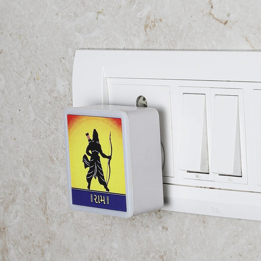 Lexton Ram Ji LED Night Lamp – Spiritual Ambiance, Warm White, 0.5W, Pack of 1 iCraft by Eagle