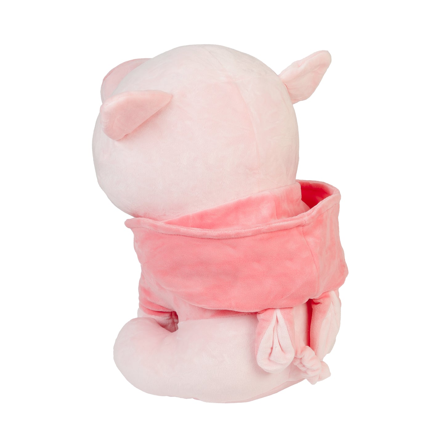 HANKLEY Pink Pig Plush Toy 12 Inch Soft Stuffed Doll with Bunny Ears for Kids & Gifting