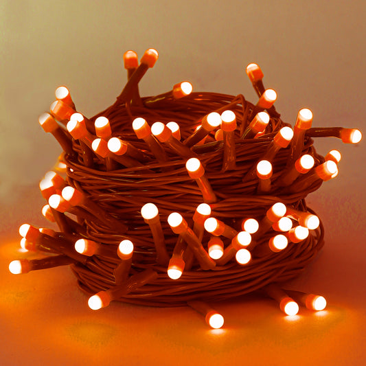 Lexton 40 LED Orange Pixel Fairy String Lights iCraft by Eagle