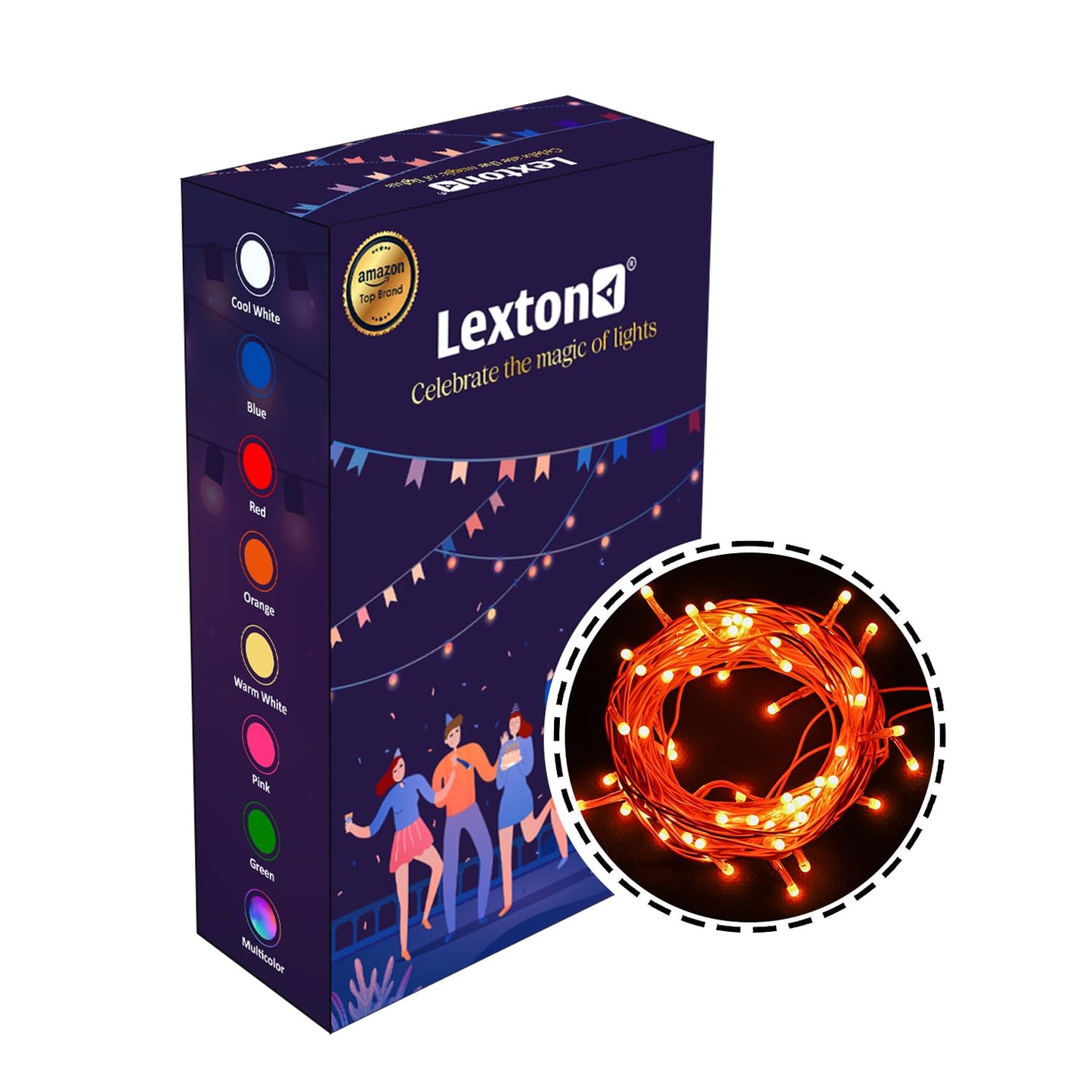 Lexton Lunar 75 LED Fairy String Lights – 12.5M