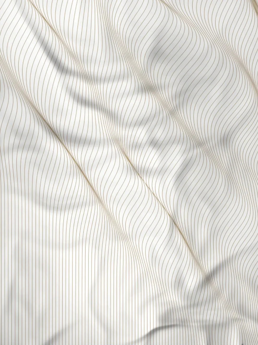 Raymond Home Eminence Double Bedsheet with 2 Pillow Covers | Geometric Patten 100% Cotton, King Sized, 300 TC, Cotton Rich (2.74 m X 2.74 m, 012748-BF01, Gold) iCraft by Eagle