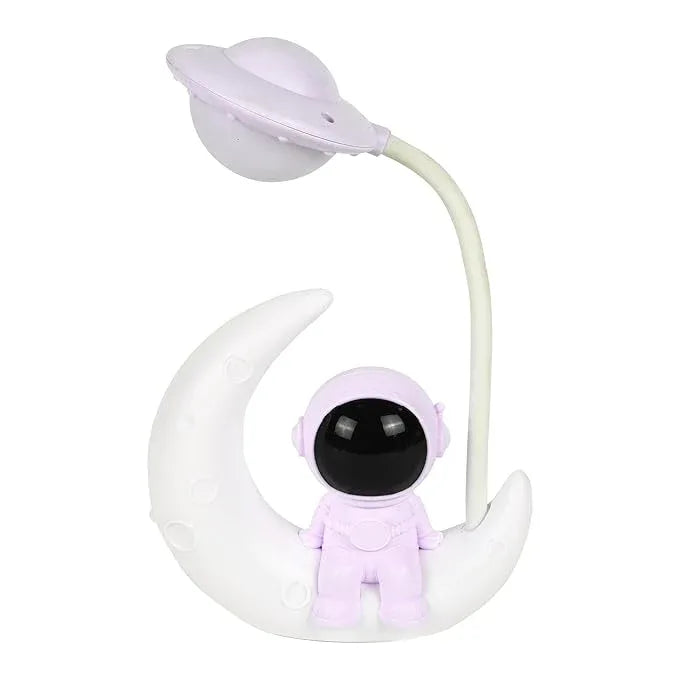 Lexton Astronaut Moon LED Study Lamp | Kids Desk Light White - iCraft by Eagle
