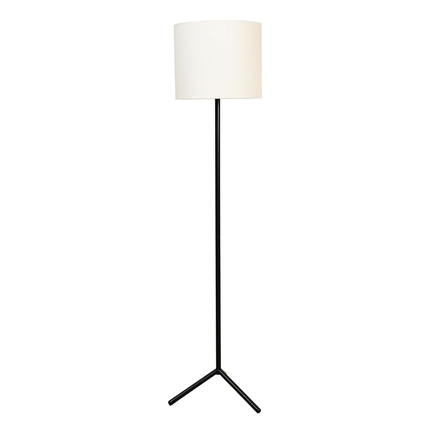 Lexton Black Tripod Floor Lamp with White Fabric Shade, DIY Eco Style
