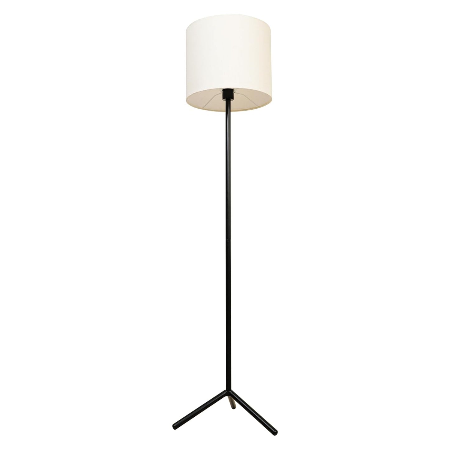 Lexton Black Tripod Floor Lamp with White Fabric Shade, DIY Eco Style