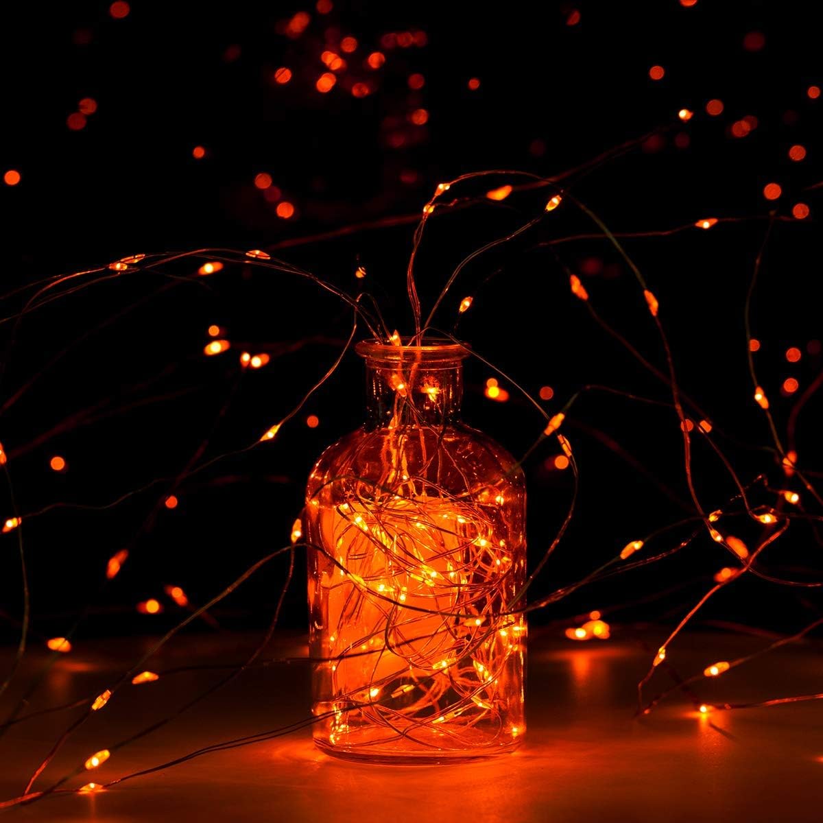 Lexton 10M Copper LED Fairy String Lights – Orange