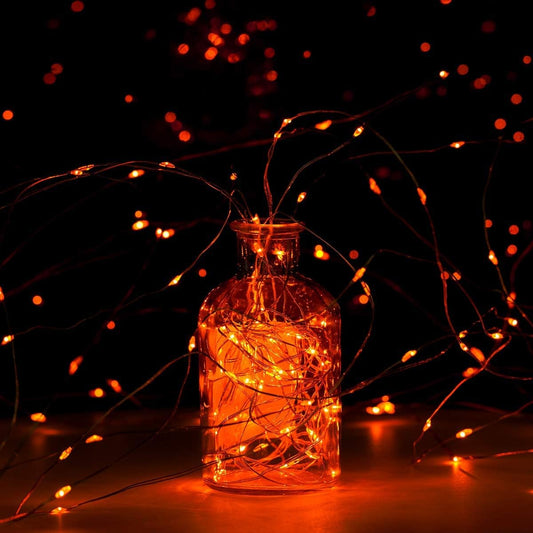 Lexton 10M Copper LED Fairy String Lights – Orange