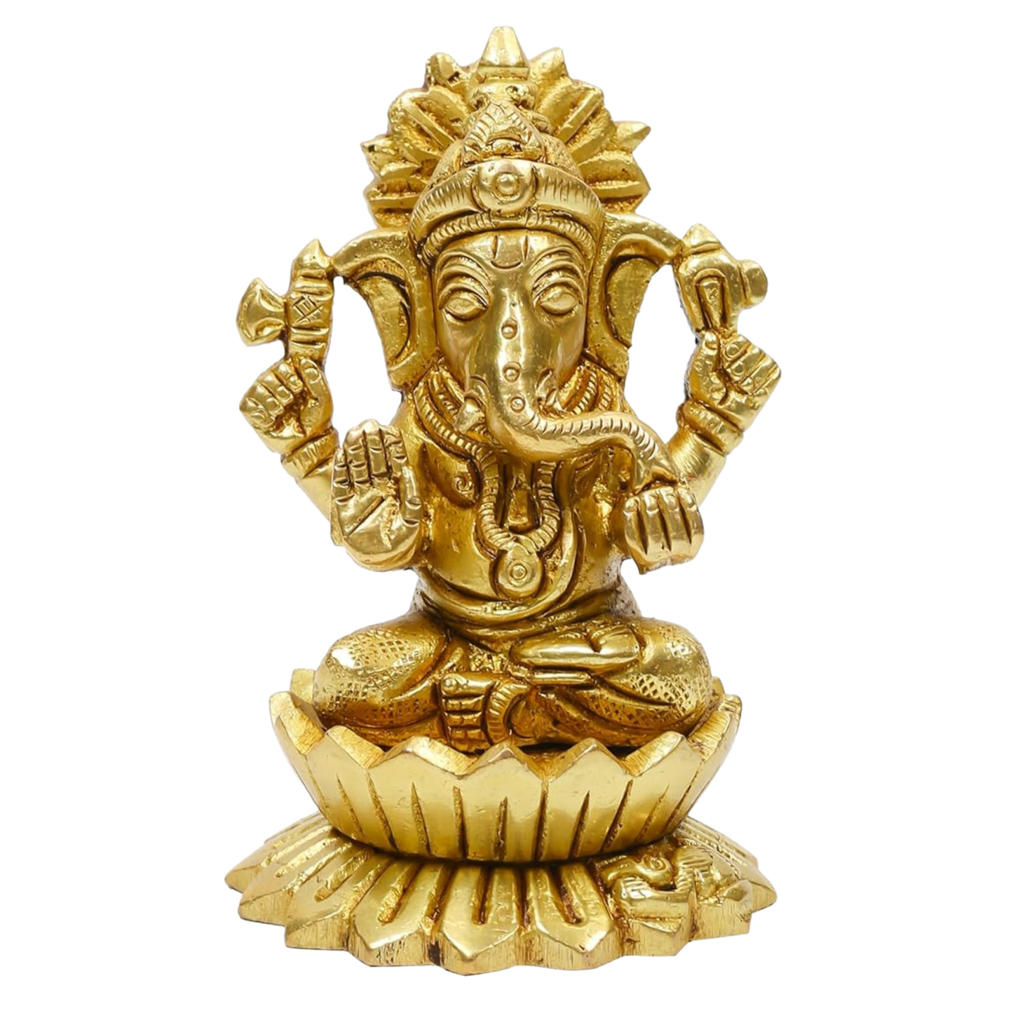 Klassic 2.7 Inch Pure Brass Kamal Ganesh Idol
