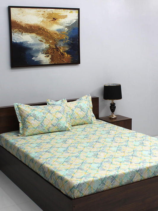 Raymond Home Jazzy Double Bedsheet with 2 Pillow Covers