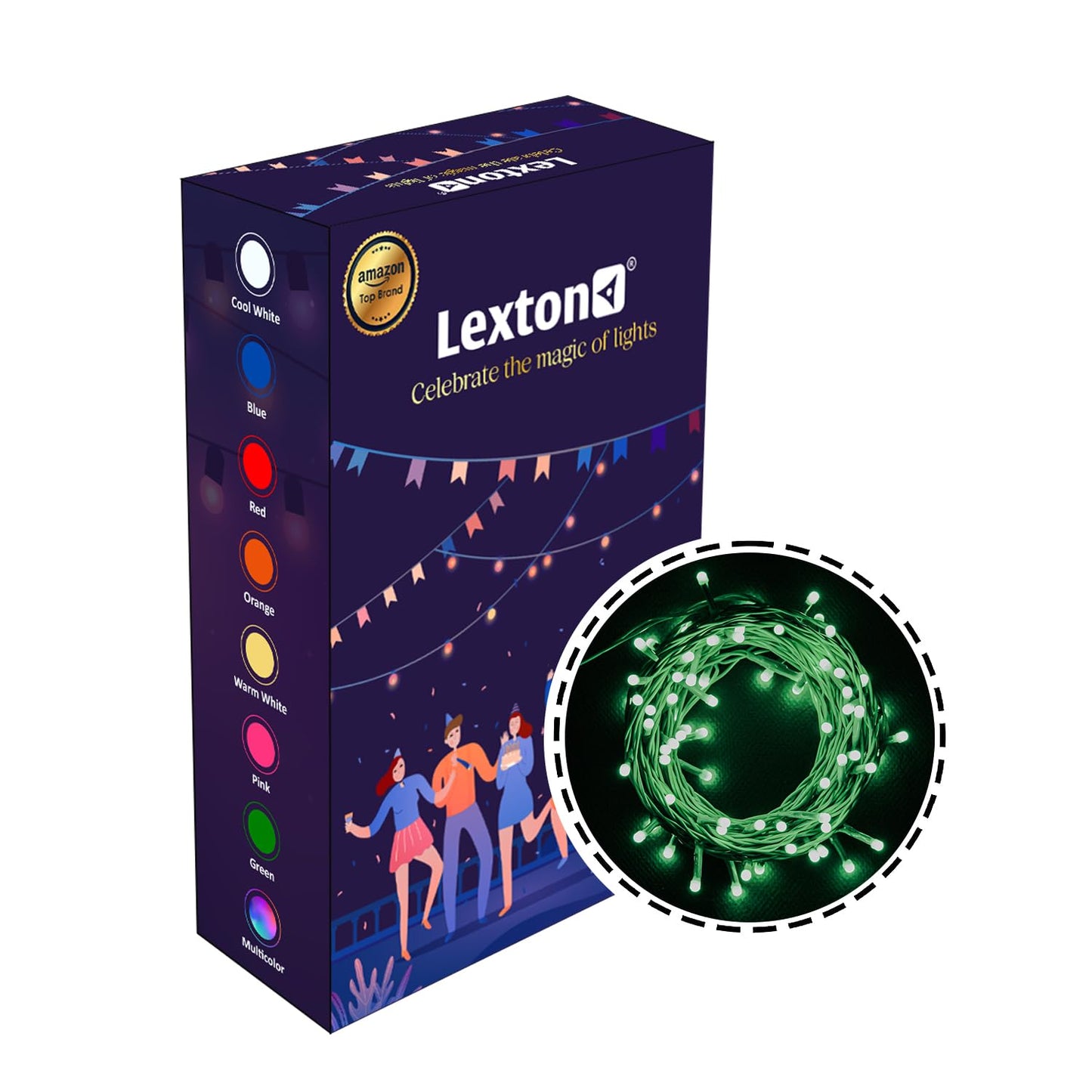 Lexton Lunar 75 LED Fairy String Lights – 12.5M