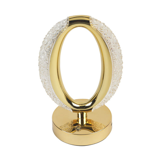 Lexton Rechargeable LED Crystal Table Lamp Oval Design