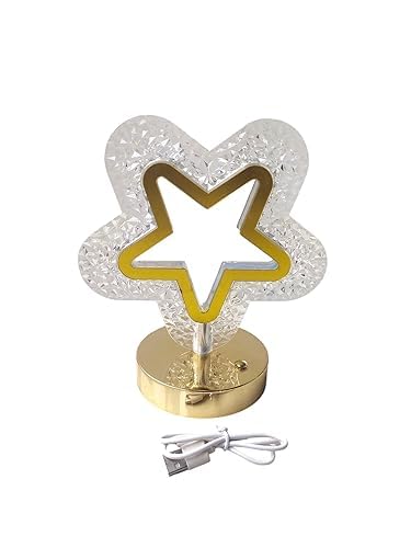 Lexton Star Crystal Night Lamp USB Rechargeable