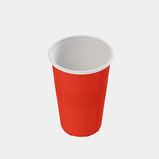 Reusable Beer Pong Party Glasses – 450ml (Set of 20, Red)