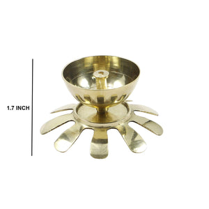 
                  
                    Klassic Decorative Designer Lotus Petal Shaped Akhand Diya for Temple, Home, Festivals, Puja| Kamal Shape Diwali Diya (Medium, Gold)
                  
                